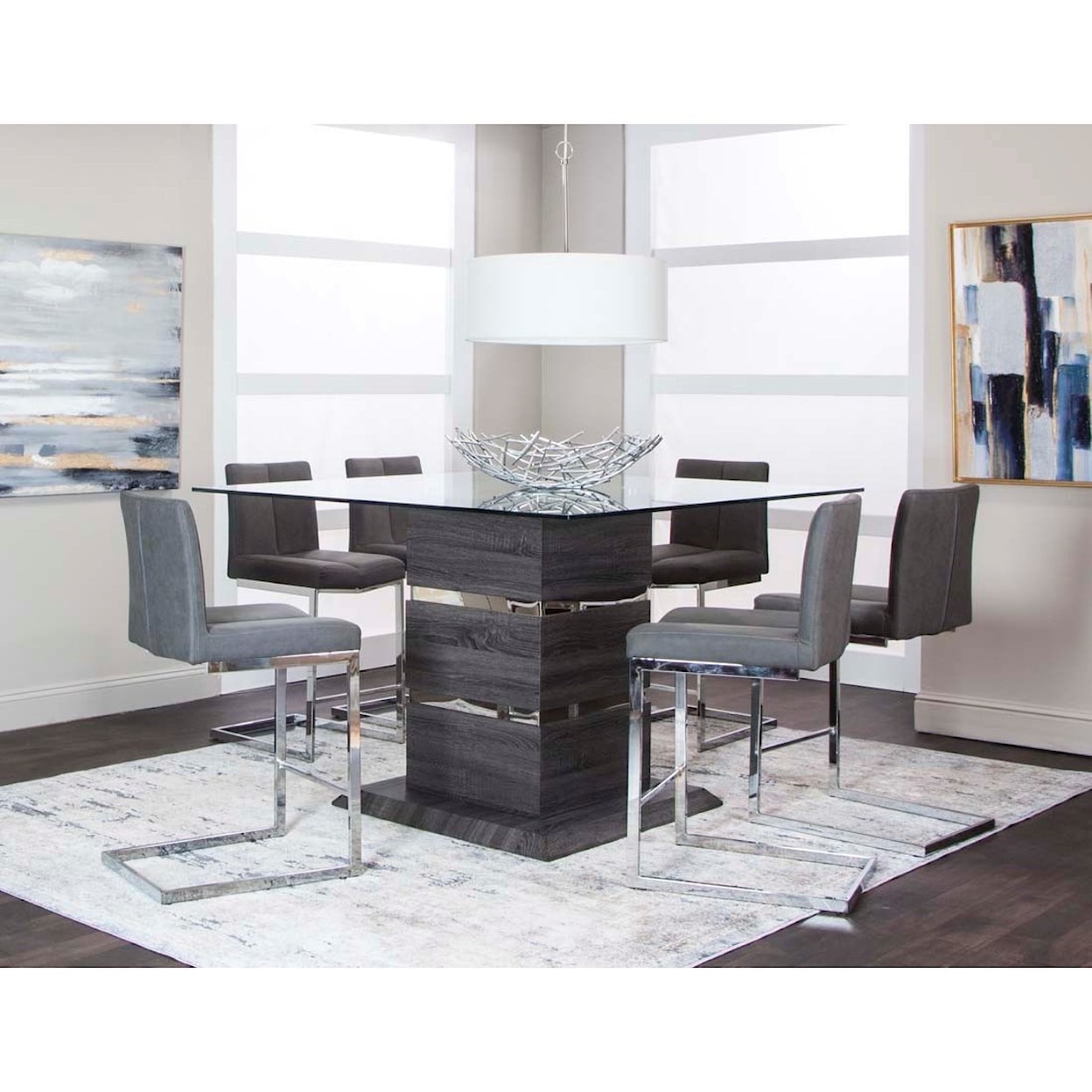 Cramco, Inc Gamma 7pc Dining Room Group