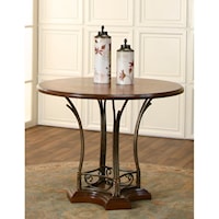 Round Counter Table with Pedestal Base