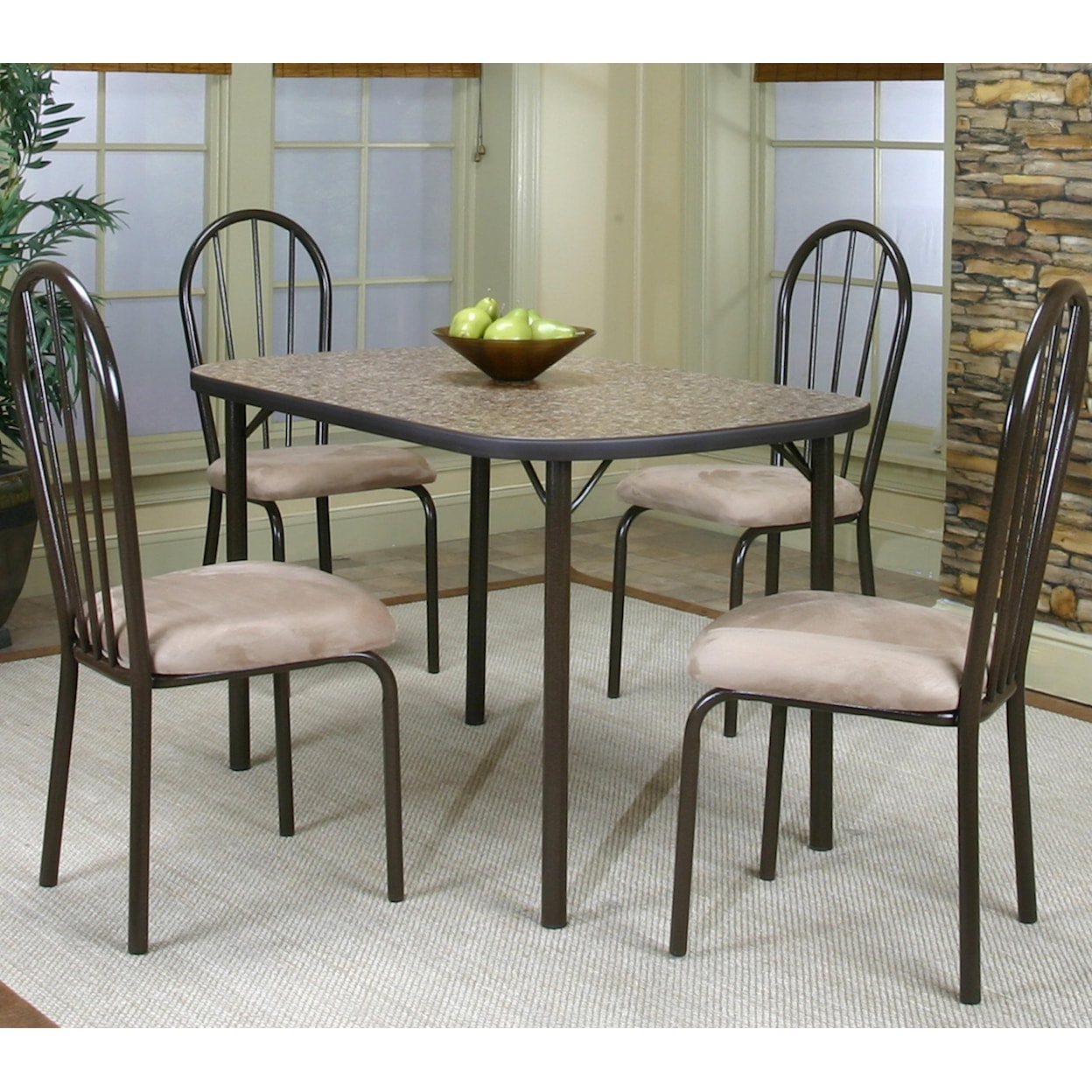 Cramco, Inc Cramco Dinettes - Heath 5pc Dining Room Group