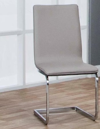 Champagne/Charcoal Woodgrain Side Chair