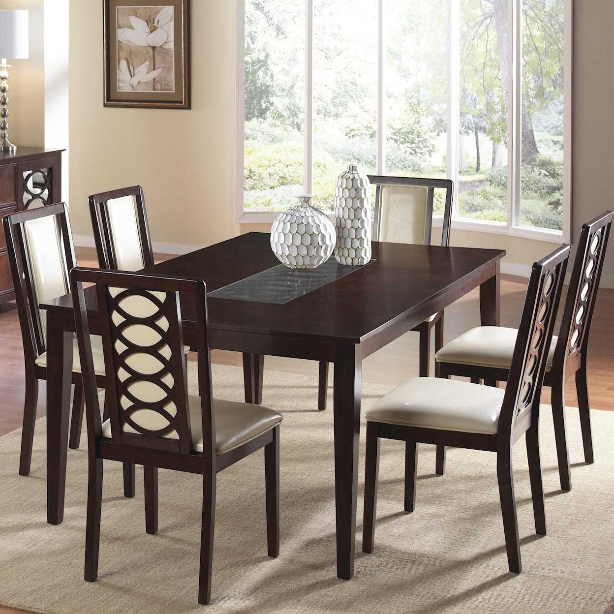 Cramco, Inc Jasmyn 7 Piece Dining Set