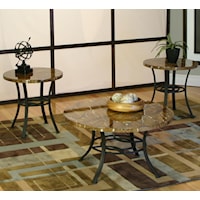 3 Pack Texture Occasional Tables