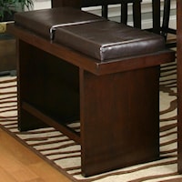 24" Two Cushion Counter Bench