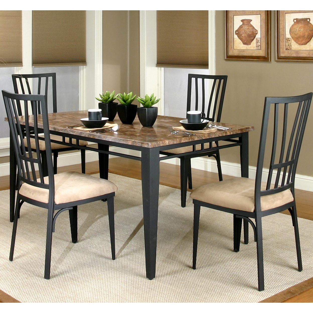 Cramco, Inc Cramco Trading Company - Lingo Table and Chair 5 Piece Set
