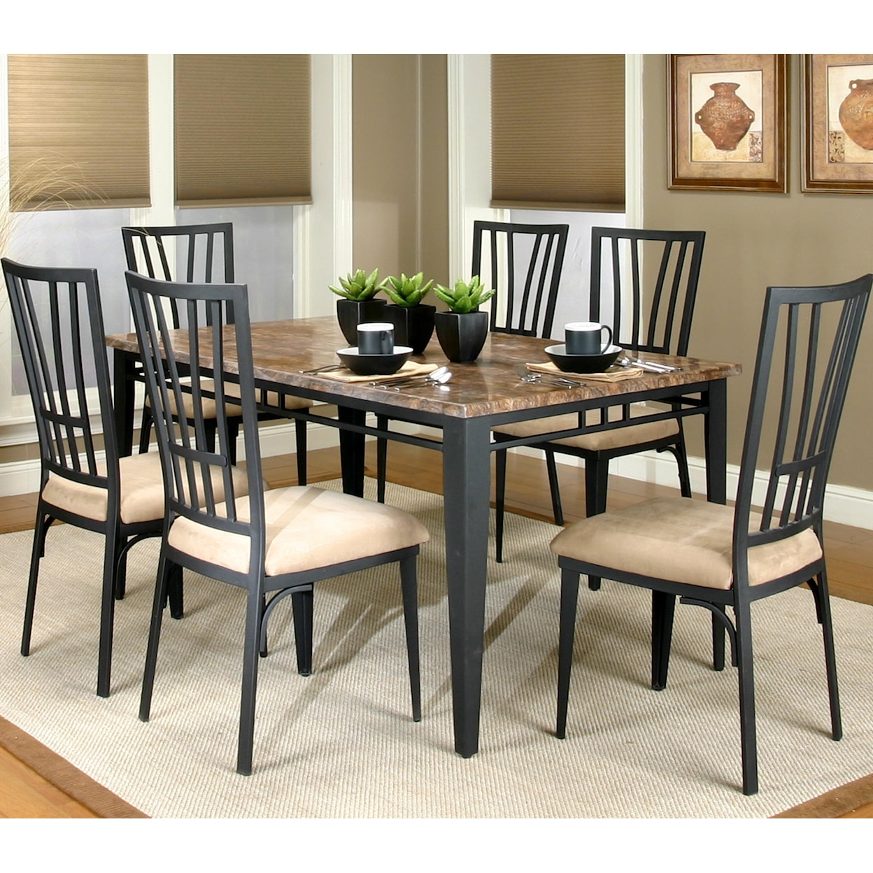 Cramco, Inc Cramco Trading Company - Lingo Table and Chair 7 Piece Set