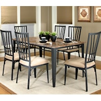 Rectangular Table w/ 7 Side Chairs