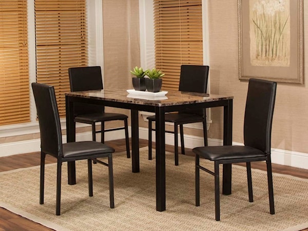 5-Piece Table and Chair Set