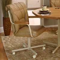 Tilt-Swivel Dining Chair with Casters