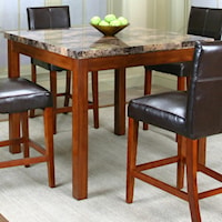 Pub Table w/ Faux Marble Top