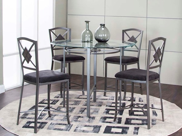 5-Piece Counter Height Table and Chair Set