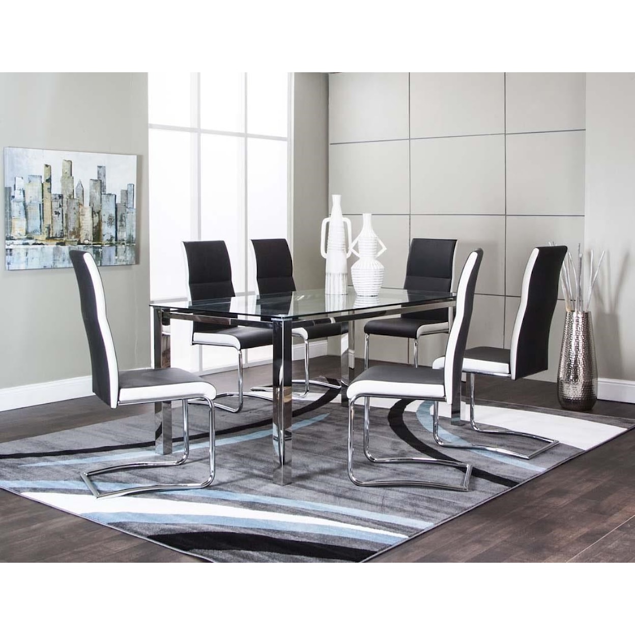 Cramco, Inc Skyline 5pc Dining Room Group