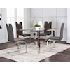 Cramco, Inc Skyline Glass Top Table and 4 Chair Set