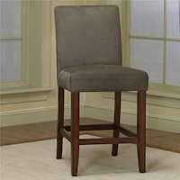 Counter Height Dining Chair with Sage Micro-Suede Fabric 