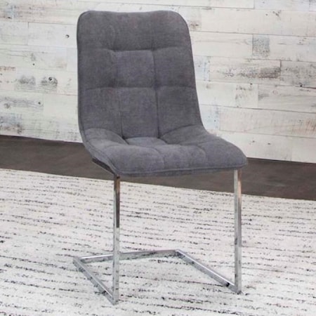 Graphite/Chrome Side Chair (Welded)