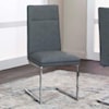Cramco, Inc Reliant Charcoal Polyurethane/Chrome Side Chair
