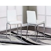 Cramco, Inc Royale White Polyurethane/Chrome 24" Counter Stool 