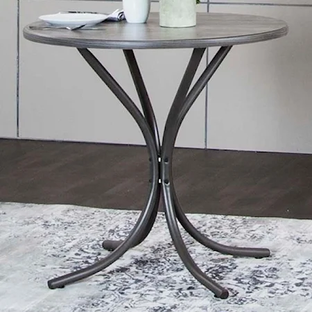 Round Vintage Laminate Top Table