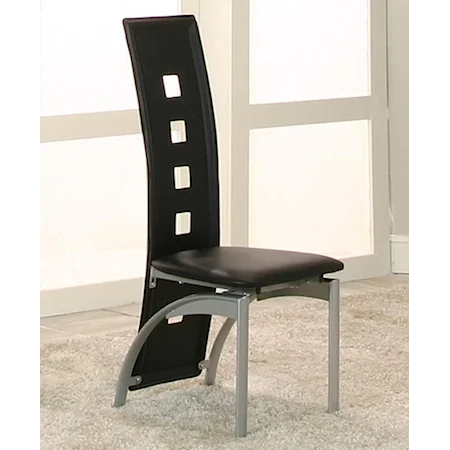 Platinum/Black Side Chair (RTA)