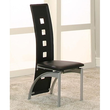 Platinum/Black Side Chair (RTA)