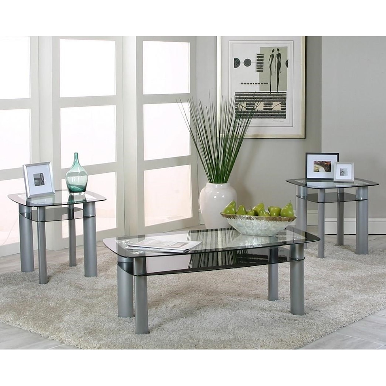 Cramco, Inc Valencia 3-Piece Occasional Table Set