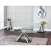 Cramco, Inc Valiant Square Chrome/Tempered Glass End Table