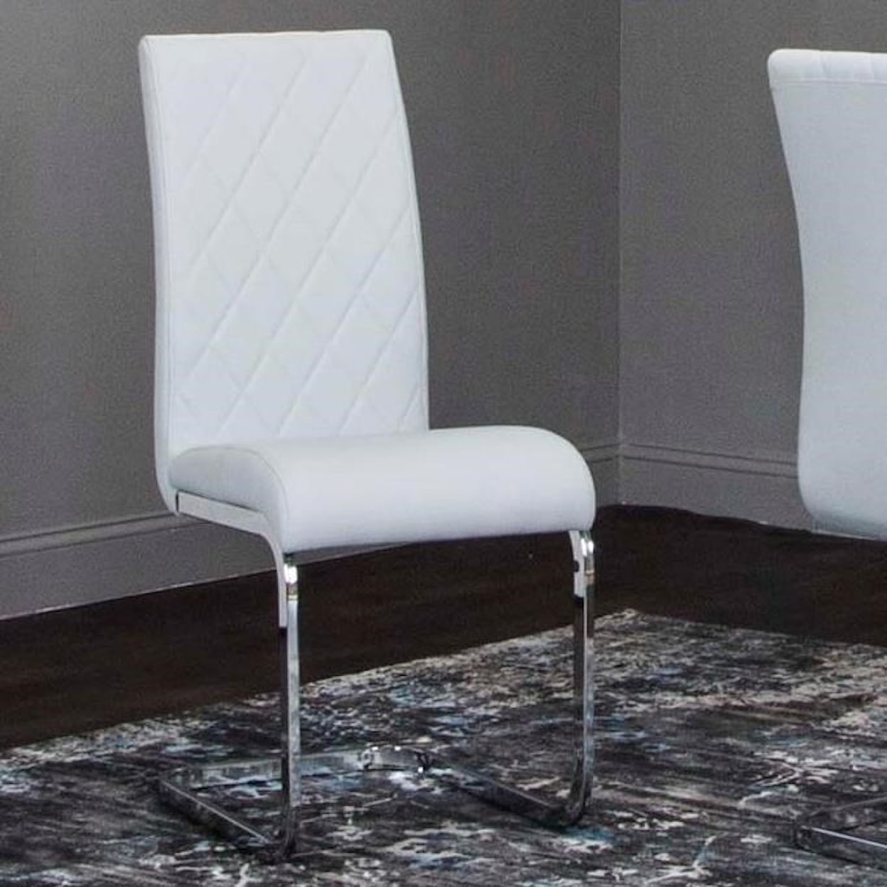 Cramco, Inc Veneto Light Gray Poyurethane/Chrome Breuer Chair