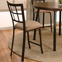 24" Counter Stool w/ Microsuede Seat
