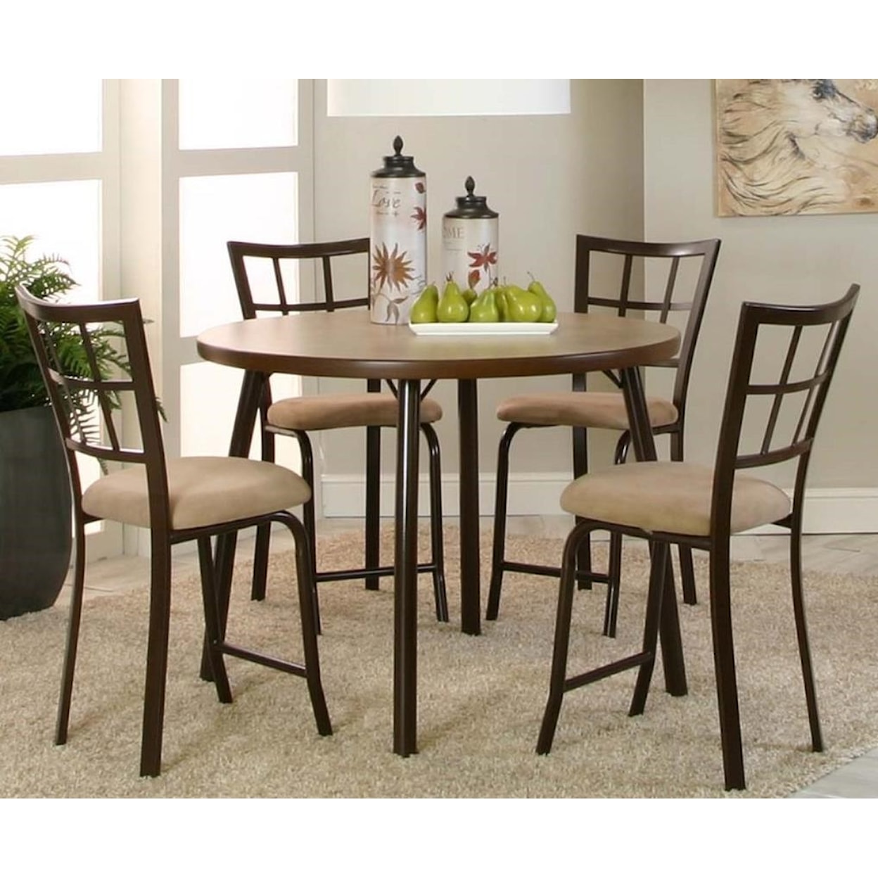 Cramco, Inc Cramco Dinettes - Vision 5-Piece Counter Table Set