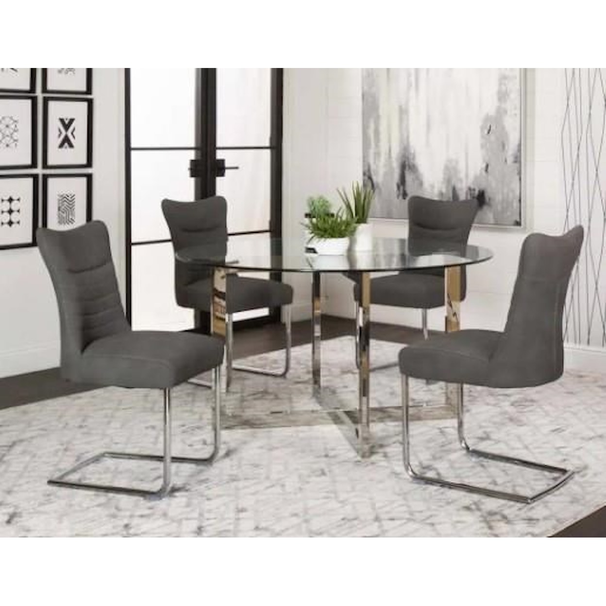 Cramco, Inc Warren Warren 5-Piece Dining Set in Slate