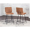 Cramco, Inc Wilson Black Powdercoated/Brown Counterstool