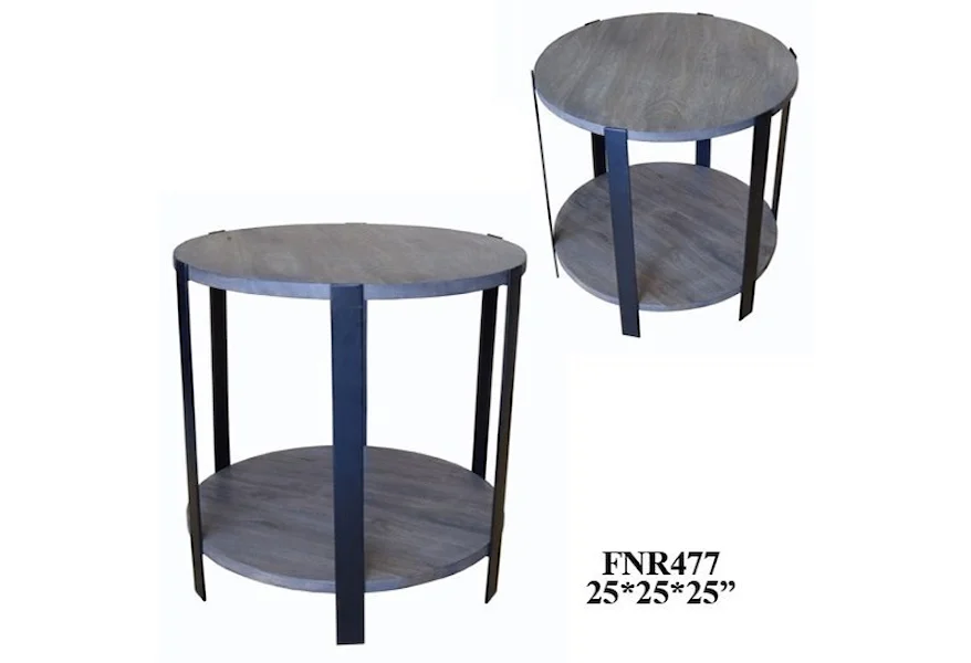 Accent Furniture Mango Round End Tables by Crestview Collection at Factory Direct Furniture