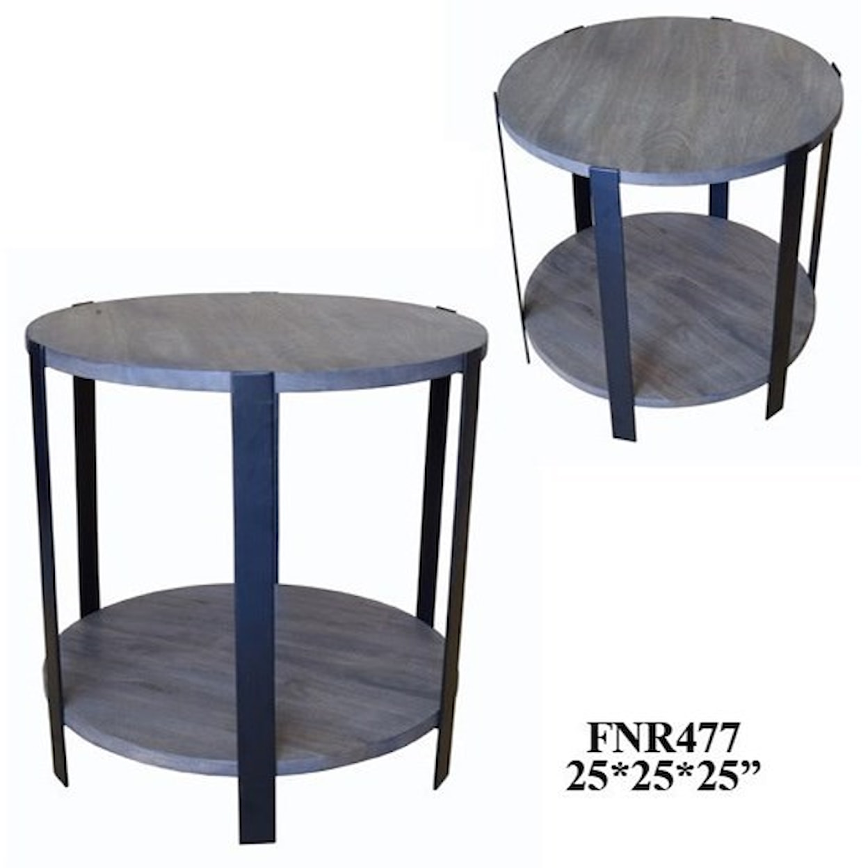 Crestview Collection Accent Furniture Mango Round End Tables