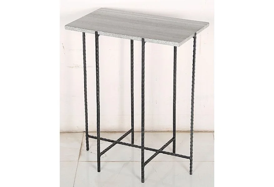 Accent Furniture Iron and Marble Accent Table by Crestview Collection at Factory Direct Furniture