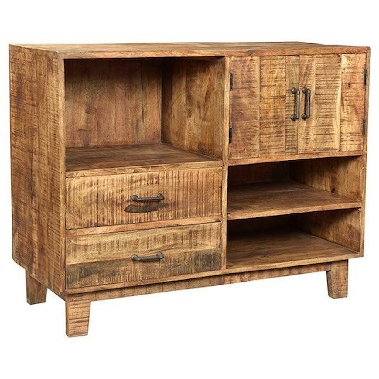 Crestview Collection Accent Furniture Mango Wood Offset Console