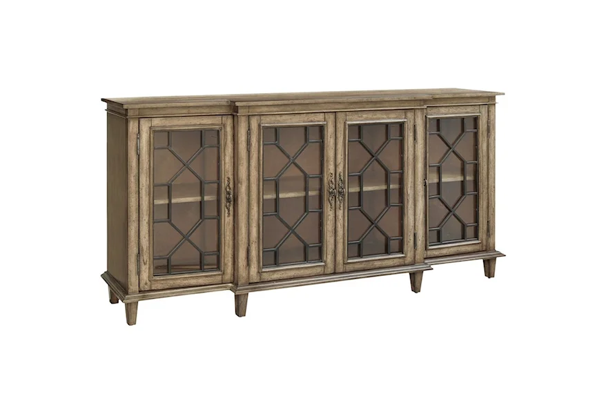 Accent Furniture Berkshire 4 Door Sideboard by Crestview Collection at Factory Direct Furniture