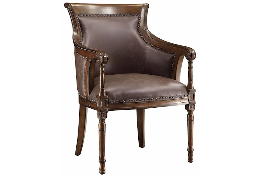 Accent Furniture Kensington Leather Chair by Crestview Collection at Factory Direct Furniture