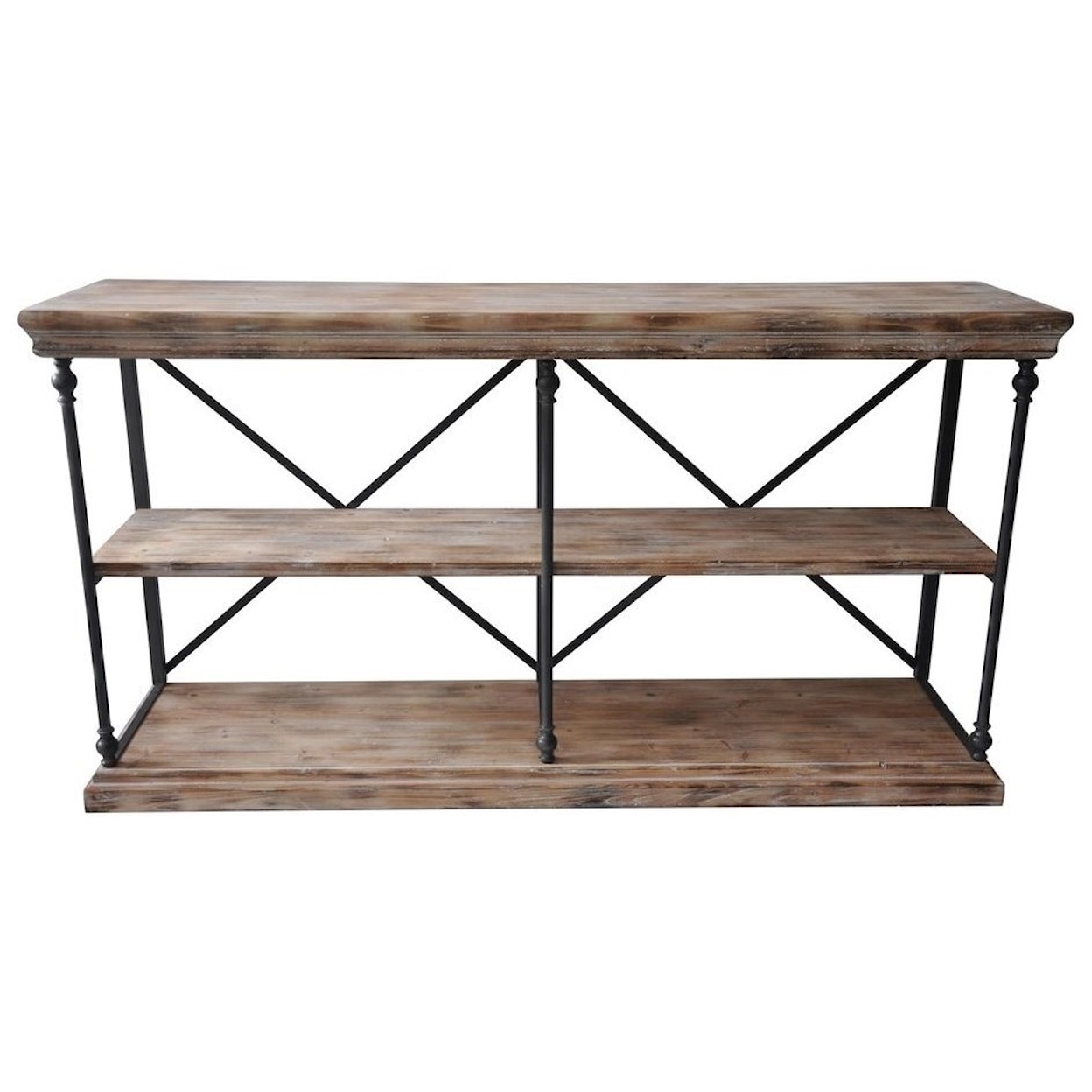 Crestview Collection Accent Furniture La Salle Metal And Wood Console