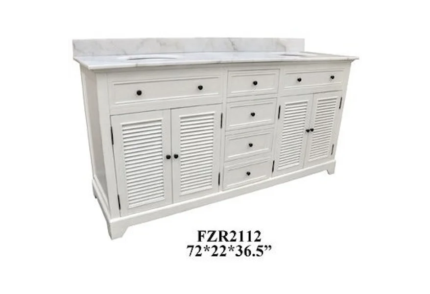 Accent Furniture Double Vanity Sink by Crestview Collection at Factory Direct Furniture