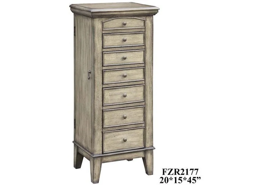 Accent Furniture Meredith Jewelry Armoire by Crestview Collection at Factory Direct Furniture