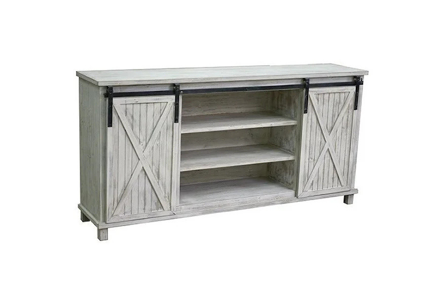 Accent Furniture Sliding Door Media Console by Crestview Collection at Factory Direct Furniture