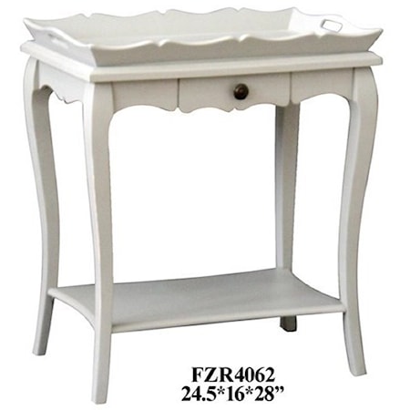 Pale Grey Accent Table