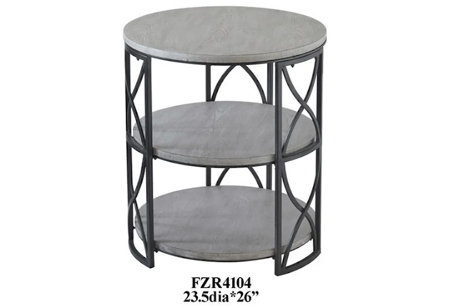Accent Furniture Grey Metal Wood Accent Table by Crestview Collection at Factory Direct Furniture