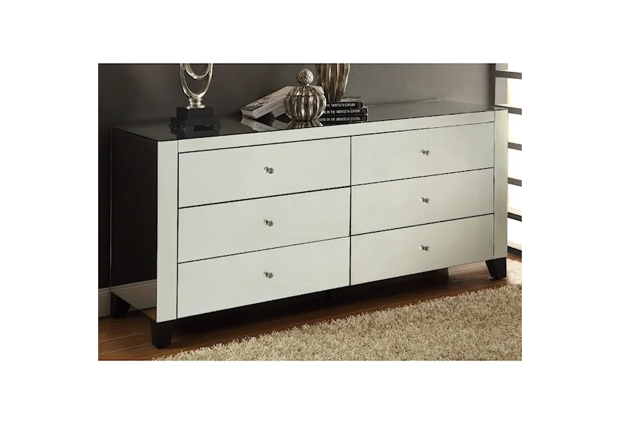 Accent Furniture Mirror Dresser by Crestview Collection at Factory Direct Furniture