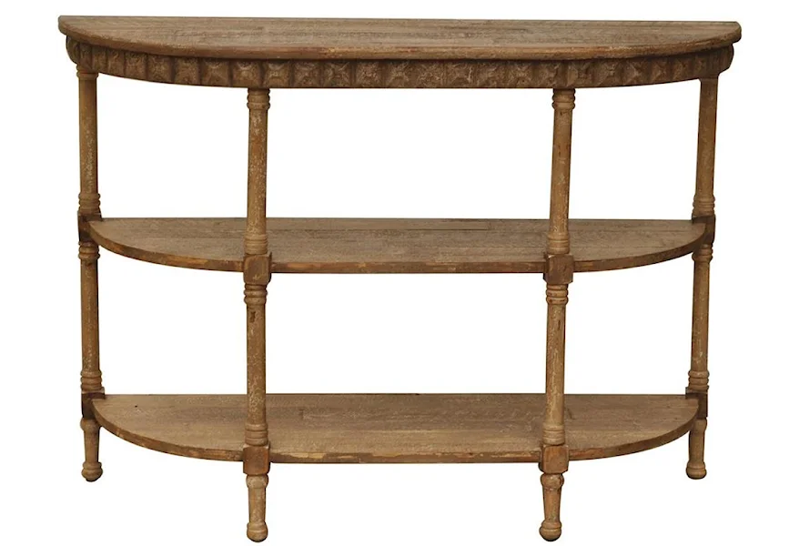 Accent Furniture Cheyenne Demilune Console by Crestview Collection at Factory Direct Furniture
