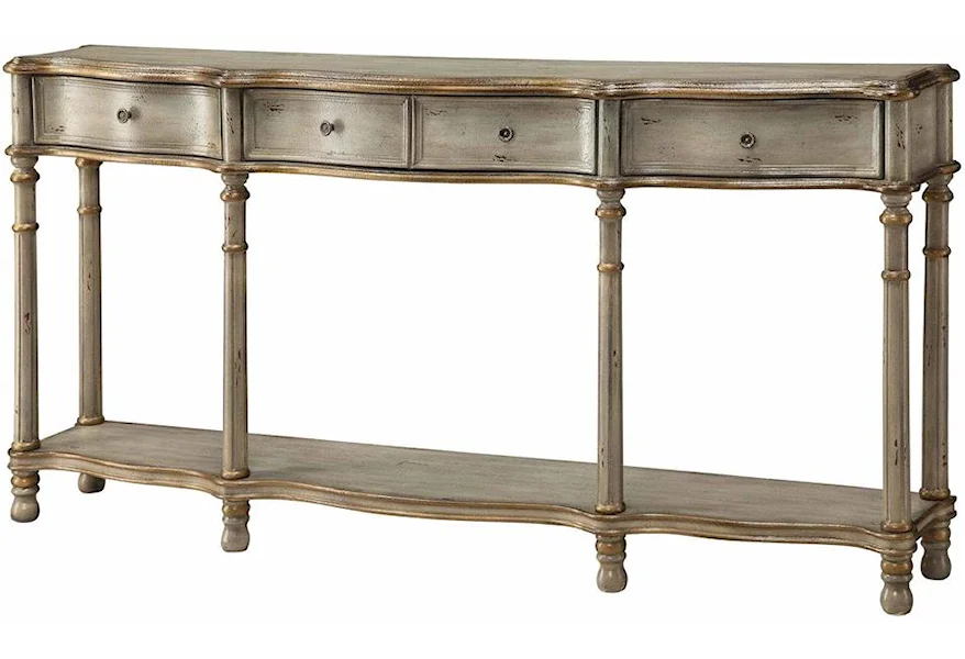 Accent Furniture Victoria 3-Drawer Console Table by Crestview Collection at Factory Direct Furniture