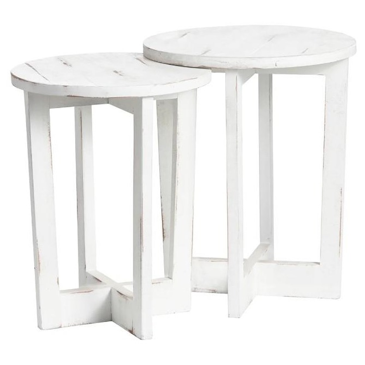 Crestview Collection Accent Furniture Set of 2 Nesting Tables