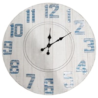 Trans Blue Decorative Wall Clock