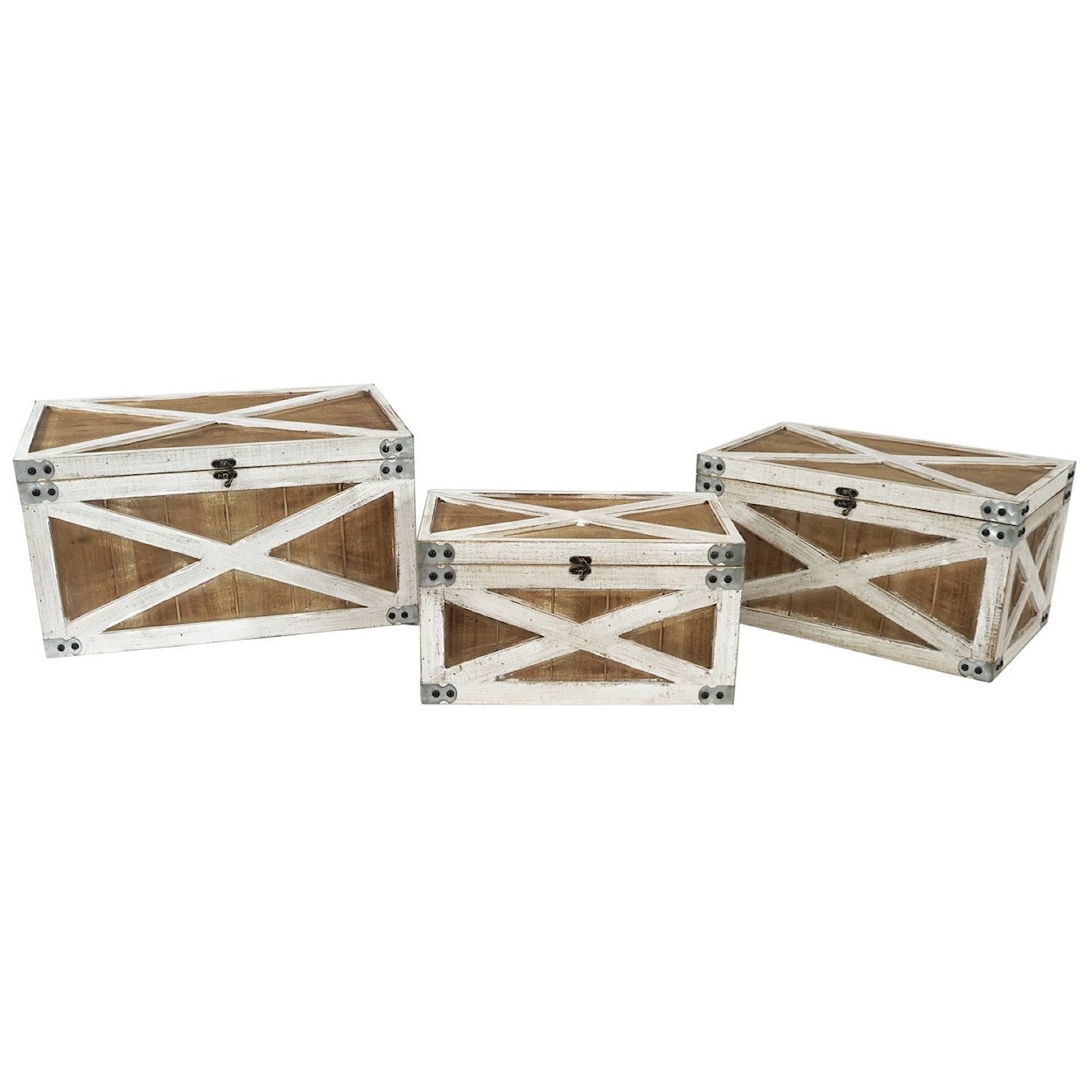 Crestview Collection Decorative Accessories Nested Trunks