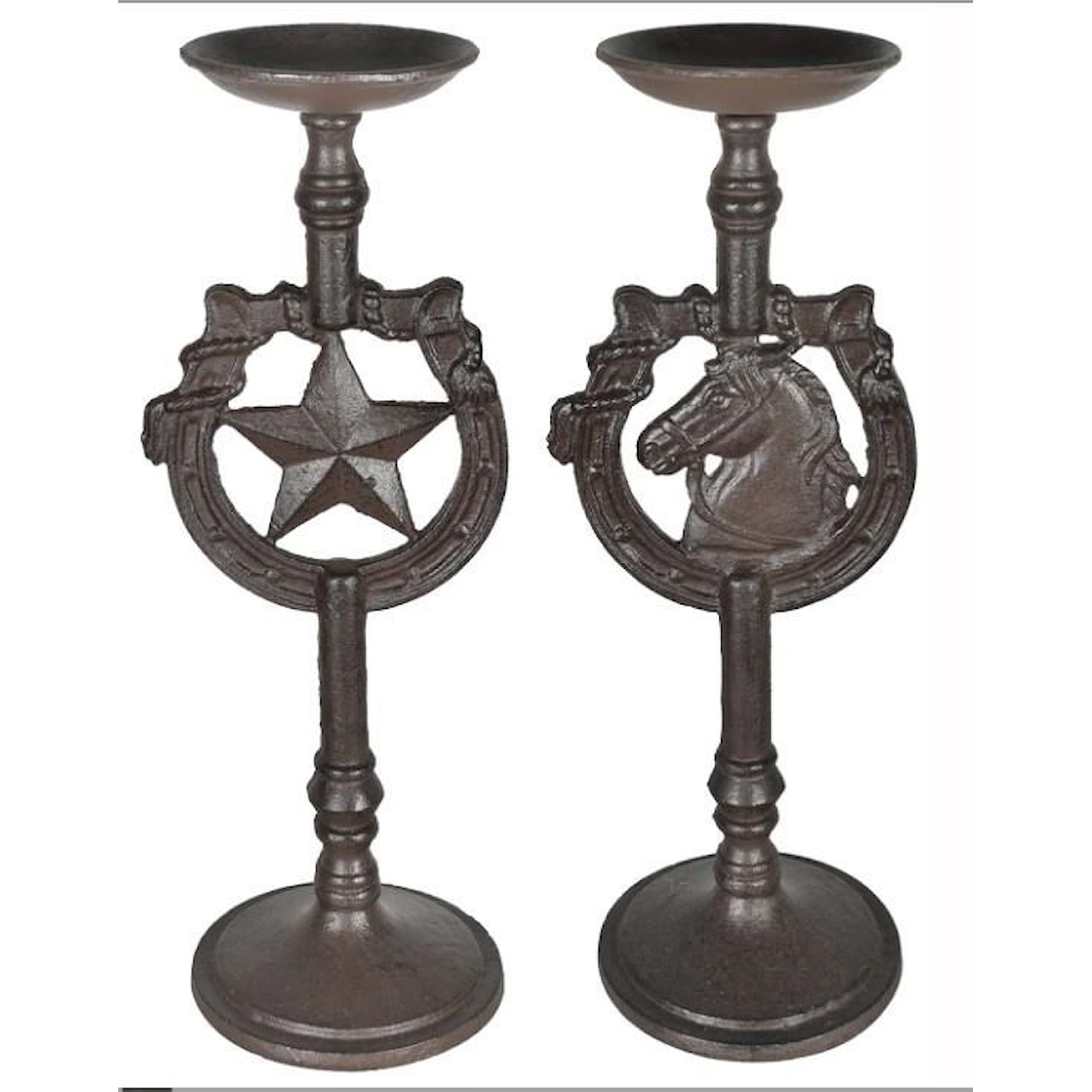 Crestview Collection Decorative Accessories Texas Star Candleholder Set