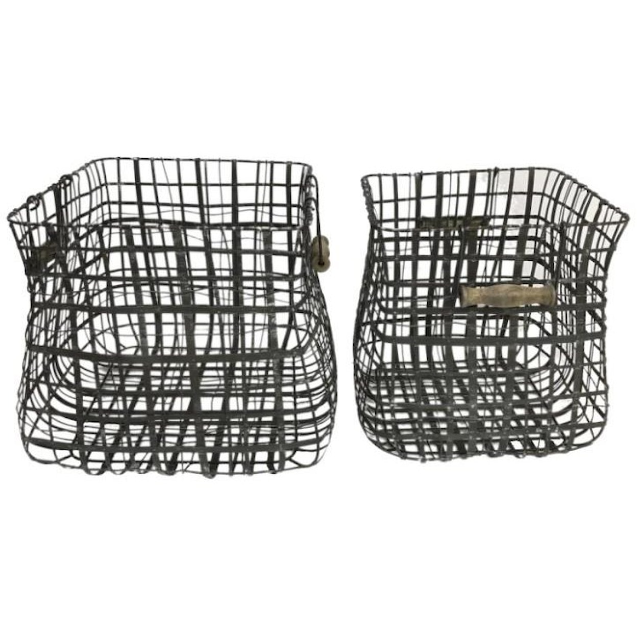 Crestview Collection Decorative Accessories Set of 2 Baskets